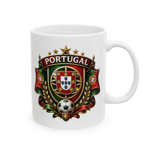 Portuguese Crest Ceramic Coffee/Tea Mug (11oz, 15oz)