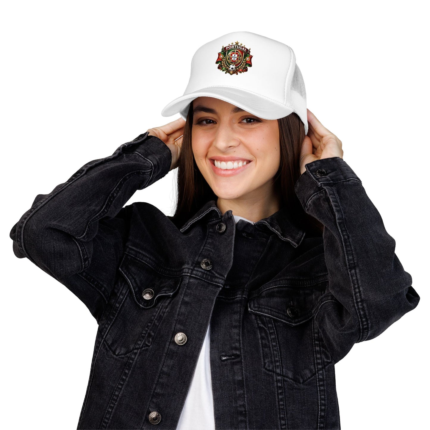 Portugal Crest Trucker Hat High Quality