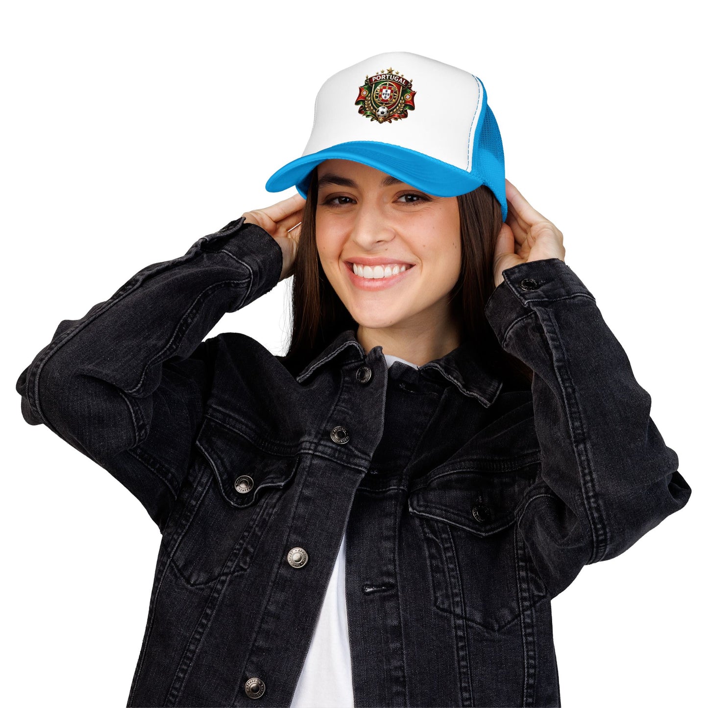Portugal Crest Trucker Hat High Quality